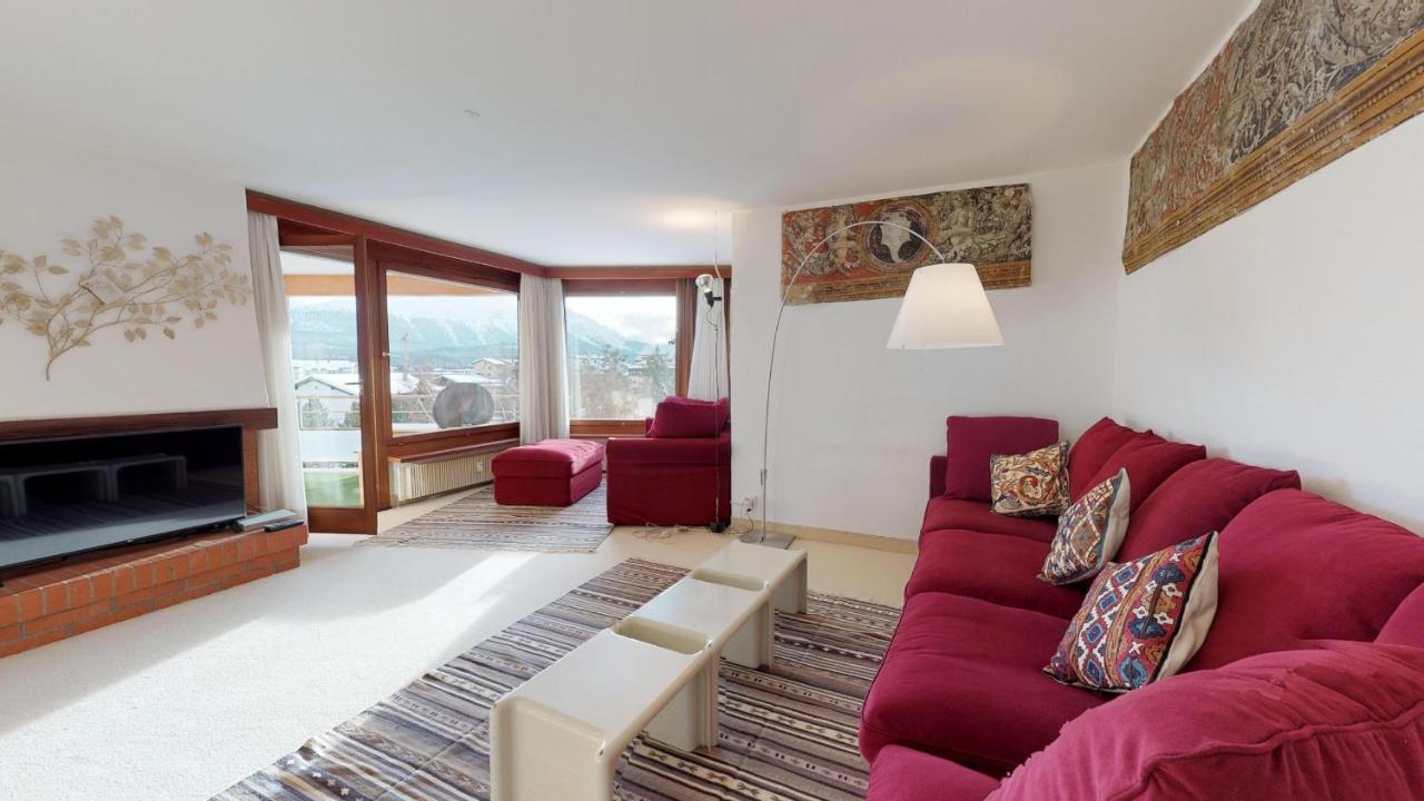 Abitaziun Quadratscha 22 - Samedan Apartment Exterior foto